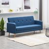 vidaXL Sofa Stoff Blau