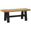 vidaXL Esstischbank NOAIN 120 x 41 x 45 cm Massives Kiefernholz Natur