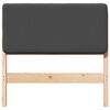 vidaXL Gepolstertes Kopfteil mit Kopfteil Braun und Dunkelgrau 75 cm