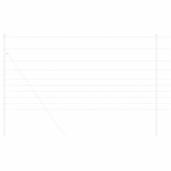 vidaXL Feldzaun Silber 50 x 1,2 m Verzinkter Stahl