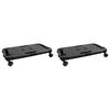 vidaXL Transportroller 2 Stk. Schwarz Polypropylen 200 kg