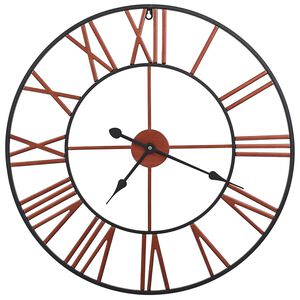 vidaXL Wanduhr Metall 58 cm Rot