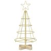 vidaXL Weihnachtsdeko KUOPIO 60 cm Stahl Gold