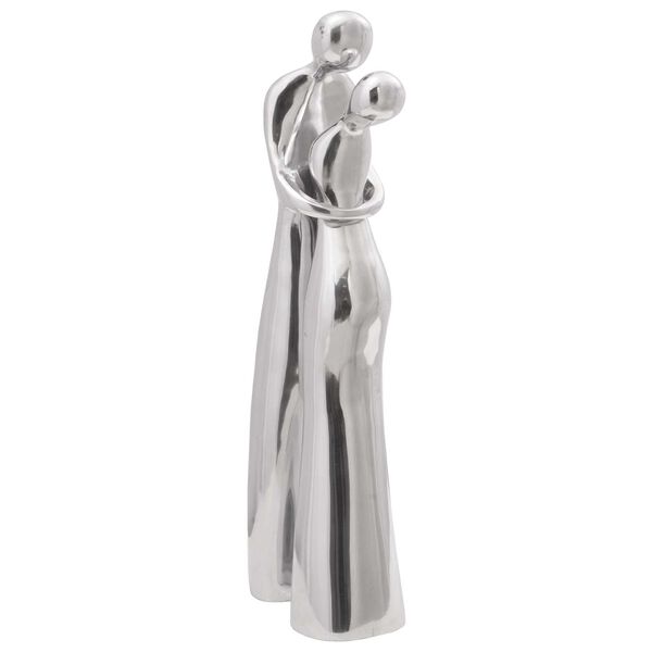 vidaXL Skulptur Silber 10 x 16 x 49 cm Aluminium