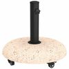 vidaXL Sonnenschirmst&auml;nder 21kg Gelb Beton Rund