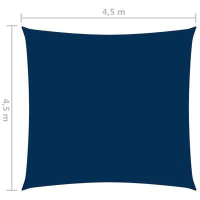vidaXL Sonnensegel Oxford-Gewebe Quadratisch 4,5x4,5 m Blau