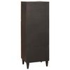 vidaXL Seitenschrank mit Speicher Schwarz und Gold 40 x 33,5 x 110 cm