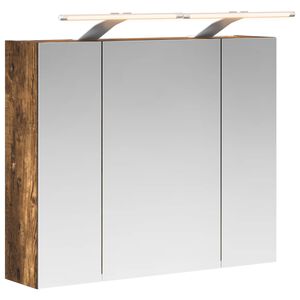 vidaXL Badezimmerspiegelschrank R&auml;uchereiche 60 x 14,5 x 50 cm