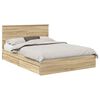 vidaXL Aufbewahrungsbett Sonoma-Eiche 140 x 190 cm Holzwerkstoff