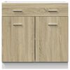 vidaXL Schubunterschrank Lyon Sonoma-Eiche 80x46x81,5 cm Holzwerkstoff