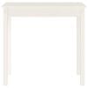vidaXL Konsolentisch Weiß 80x40x75 cm Massivholz Kiefer