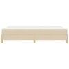 vidaXL Boxspringbett mit Matratze Creme 140 x 190 cm Stoff