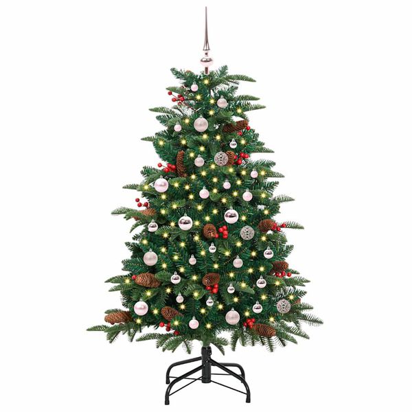 vidaXL K&uuml;nstlicher Weihnachtsbaum mit 150 LEDs mit St&auml;nder Gr&uuml;n 150 cm