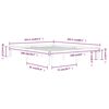 vidaXL Massivholzbett Kiefer 160x200 cm