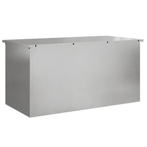 vidaXL Gartenlagerkissenbox Verzinkter Stahl 100 x 50,5 x 50 cm 220 L
