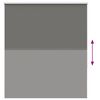 vidaXL Verdunkelungsrollo Grau 120x150cm Stoffbreite 116,6cm Polyester
