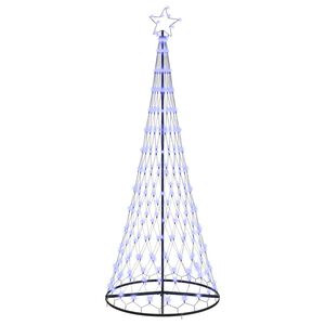 vidaXL LED-Weihnachtsbaum Blau 250 cm Metall