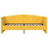 vidaXL Tagesbett mit Matratze USB Gelb Samt 90x200 cm
