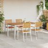 vidaXL Garten-Ess-Set 5 pcs Braun Massives Akazienholz
