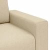 vidaXL 3-Sitzer-Sofa Creme 220x77x82 cm Stoff