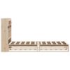 vidaXL Massivholzbett mit Regal ohne Matratze 90x200 cm Kiefer