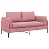 vidaXL 2-Sitzer Sofa 2-Sitzer Rosa 188 x 81 x 89 cm Samt
