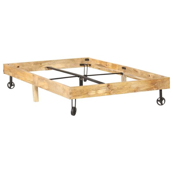 vidaXL Massivholzbett Mango 120x200 cm