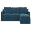 vidaXL Sofa Blau Gesamtabmessungen: 178 x 134 x 80 cm (B x T x H) Samt