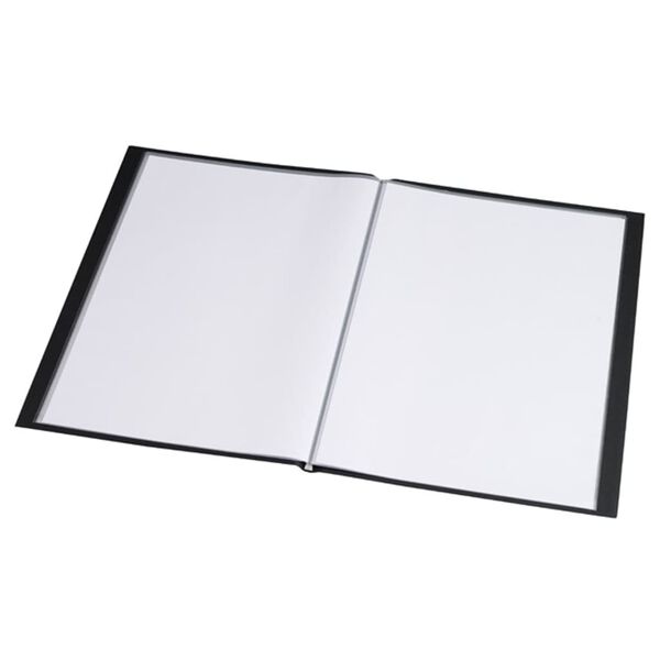 rillstab Sichtbuch A4 20 H&uuml;llen mit Fronttasche Schwarz