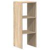 vidaXL B&uuml;cherregal Stapelbar Sonoma-Eiche 30x30x80 cm Holzwerkstoff