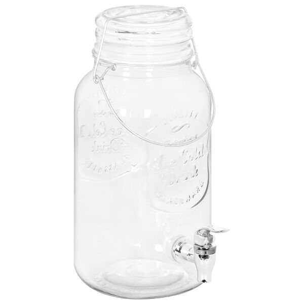 vidaXL Getr&auml;nkespender 2 Stk. 3800 ml Glas