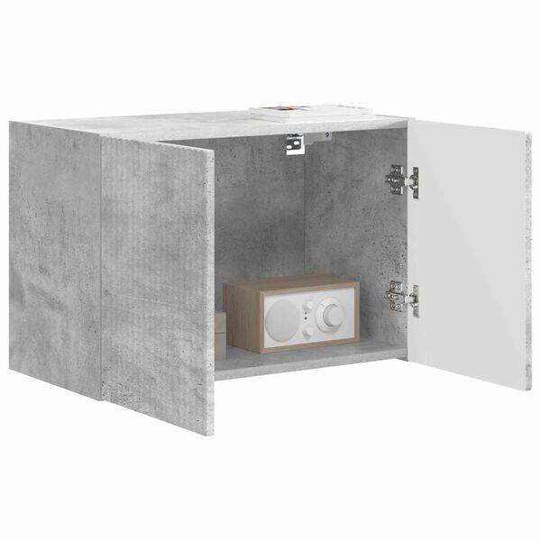 vidaXL TV-Wandschrank Beton Grau 59,5 x 31 x 40 cm Holzwerkstoff