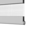 vidaXL Doppelrollo Hellgrau 60x230 cm Stoffbreite 55,9 cm Polyester