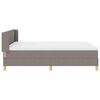 vidaXL Boxspringbett mit Matratze Taupe 160 x 200 cm Stoff