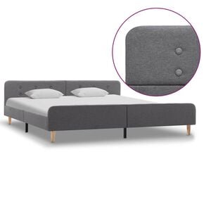 vidaXL Bettgestell Hellgrau Stoff 180&times;200 cm