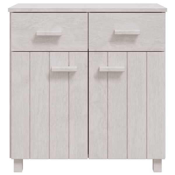 vidaXL Sideboard HAMAR Weiß 79x40x80 cm Massivholz Kiefer