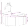 vidaXL Gartenbrunnen mit Pumpe 57x57x53 cm Massivholz Tanne