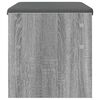 vidaXL Flurbank mit Kissen Graues Sonoma 63 x 38 x 40 cm
