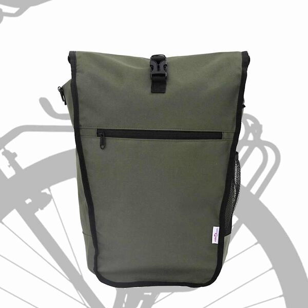 vidaXL Fahrradtasche Olivgrün 34 x 16 x 59 cm Polyester