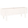 vidaXL Hochbeet Wei&szlig; 101x30x38 cm Massivholz Kiefer