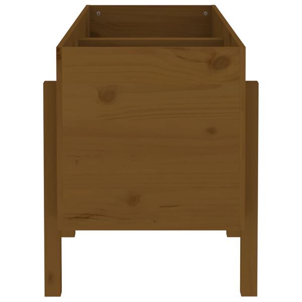 vidaXL Hochbeet Honigbraun 121x50x57 cm Massivholz Kiefer