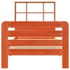 vidaXL Massivholzbett ohne Matratze Wachsbraun 90x190 cm Kiefernholz