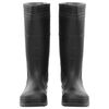 vidaXL Gummistiefel Schwarz Gr&ouml;&szlig;e 45 PVC