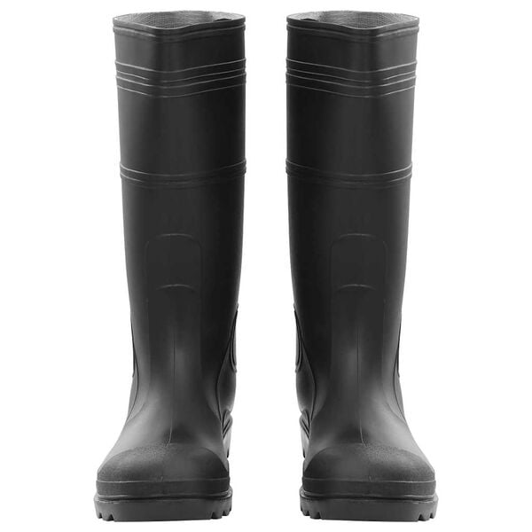 vidaXL Gummistiefel Schwarz Gr&ouml;&szlig;e 45 PVC