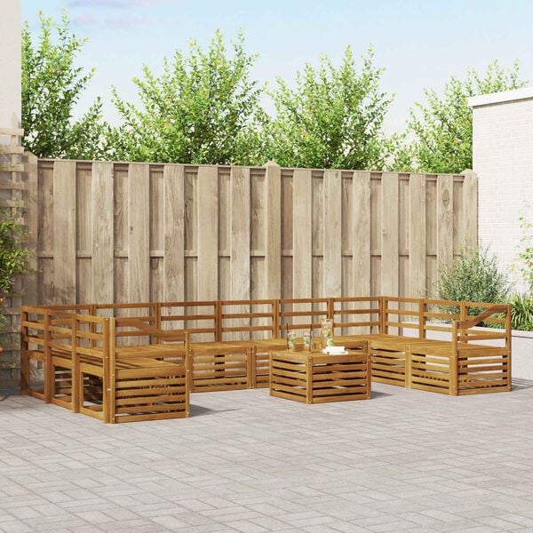 vidaXL Sofagarnituren Natur Massivholz Akazie