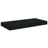 vidaXL Schweberegale 2 Stk. Schwarz 50x23x3,8 cm MDF