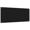 vidaXL Küchenrückwand Schwarz 120 x 50 x 0,6 cm Gehärtetes Glas