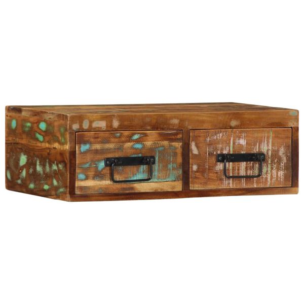 vidaXL TV-Wandschrank 60x30x19 cm Altholz Massiv