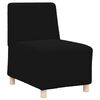 vidaXL Modulares Armfreies Sofa 3 pcs Schwarz 55 x 74 x 82 cm
