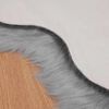 vidaXL Kunstschaffell Teppich Tafalla Grau 80 x 120 cm Polyester